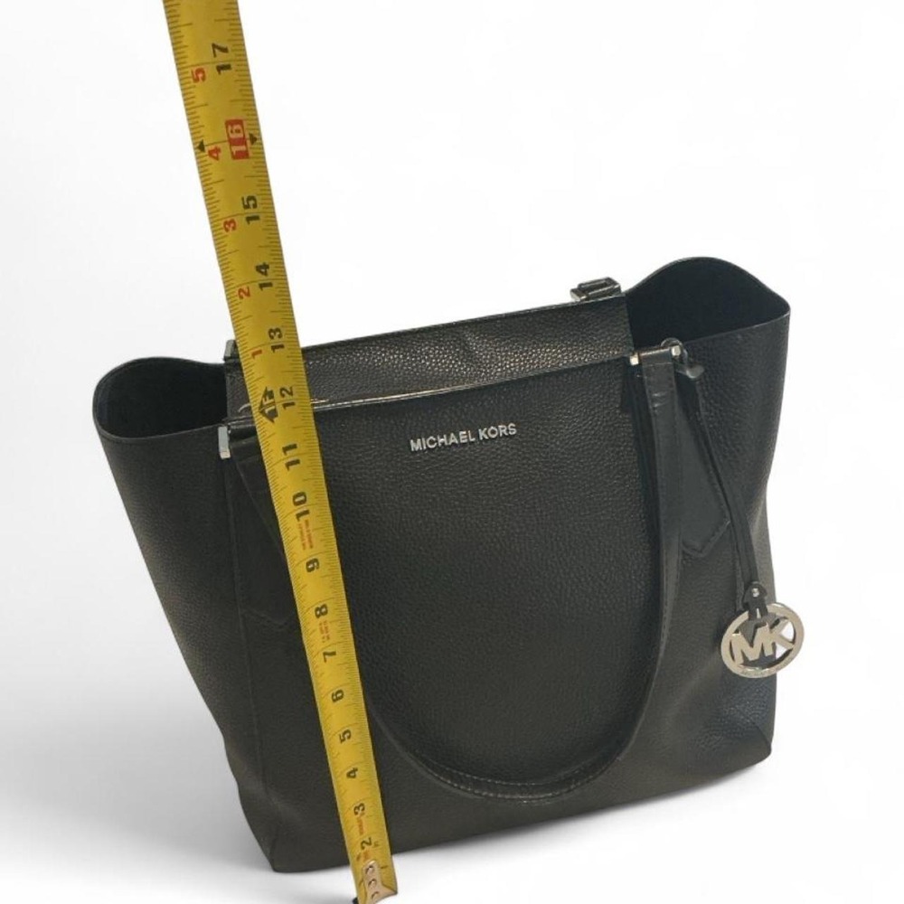 Michael Kors Tote Bag Women Large Black Pebbled Leather 35T8SKFT7T - Picture 2 of 8